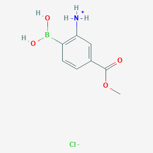 molecular formula C8H11BClNO4 B7766622 (2-Borono-5-methoxycarbonylphenyl)azanium;chloride 