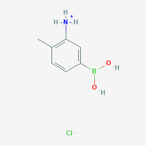 (5-Borono-2-methylphenyl)azanium;chloride
