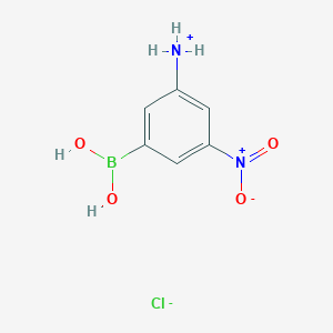 (3-Borono-5-nitrophenyl)azanium;chloride