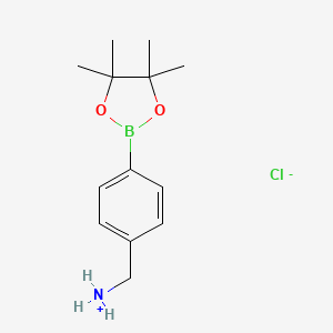 [4-(4,4,5,5-Tetramethyl-1,3,2-dioxaborolan-2-yl)phenyl]methylazanium;chloride