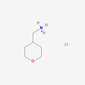molecular formula C6H14ClNO B7766639 Oxan-4-ylmethylazanium;chloride 