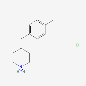 4-[(4-Methylphenyl)methyl]piperidin-1-ium;chloride