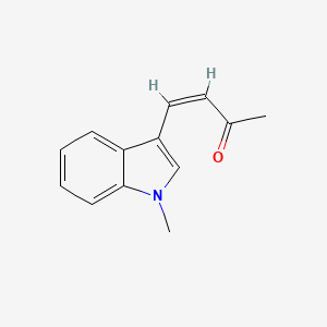 molecular formula C13H13NO B7766776 (Z)-4-(1-methylindol-3-yl)but-3-en-2-one 