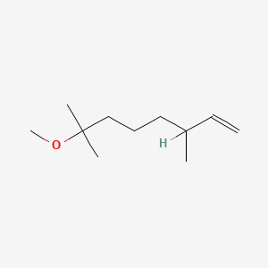 molecular formula C11H22O B7766779 7-Methoxy-3,7-dimethyloct-1-ene CAS No. 53767-86-5