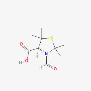 molecular formula C9H15NO3S B7766830 3-Formyl-2,2,5,5-tetramethylthiazolidine-4-carboxylic acid CAS No. 40626-24-2