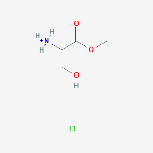 molecular formula C4H10ClNO3 B7766869 (3-Hydroxy-1-methoxy-1-oxopropan-2-yl)azanium;chloride 