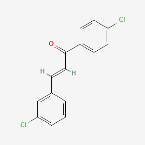 molecular formula C15H10Cl2O B7766874 3-(3-氯苯基)-1-(4-氯苯基)丙-2-烯-1-酮 