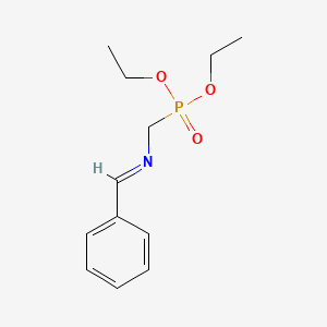 molecular formula C12H18NO3P B7766903 Diethyl ((benzylideneamino)methyl)phosphonate 