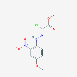 molecular formula C11H12ClN3O5 B7766954 Ethyl 2-chloro-2-[2-(4-methoxy-2-nitrophenyl)hydrazono]acetate 