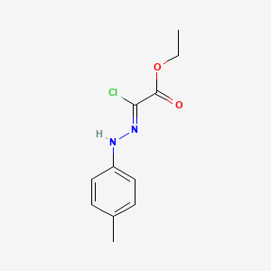 molecular formula C11H13ClN2O2 B7766962 Ethyl 2-chloro-2-[2-(4-methylphenyl)hydrazono]acetate 