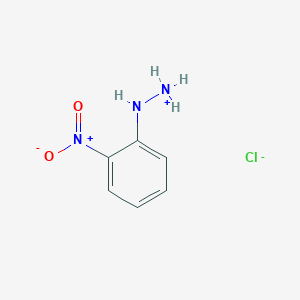 molecular formula C6H8ClN3O2 B7766984 HYDRAZINE, (o-NITROPHENYL)-, HYDROCHLORIDE 