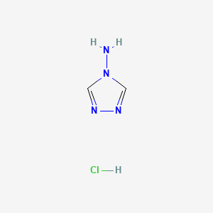 molecular formula C2H5ClN4 B7766996 4H-1,2,4-三唑-4-胺盐酸盐 CAS No. 25545-88-4