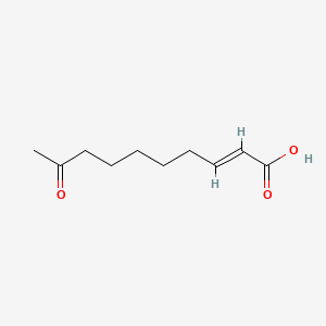 molecular formula C10H16O3 B7767021 蜂王物质 CAS No. 2575-01-1