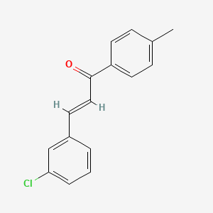 molecular formula C16H13ClO B7767257 3-(3-Chlorophenyl)-1-(4-methylphenyl)prop-2-en-1-one 