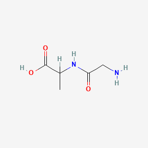 molecular formula C5H10N2O3 B7767275 Glycyl-dl-alanine CAS No. 2325-50-0