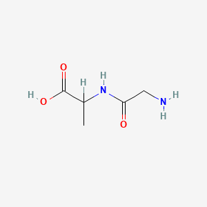 molecular formula C5H10N2O3 B7767275 甘氨酰-dl-丙氨酸 CAS No. 2325-50-0