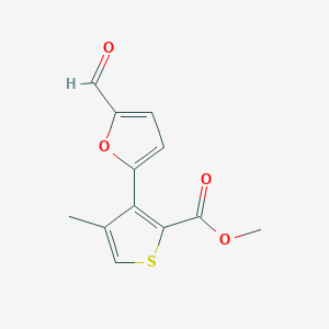 Methyl 3-(5-formyl-2-furyl)-4-methylthiophene-2-carboxylate