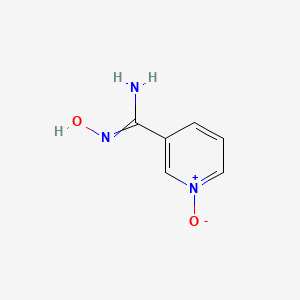 molecular formula C6H7N3O2 B7767323 3-[Amino(hydroxyimino)methyl]pyridine 1-oxide 