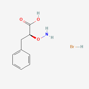 molecular formula C9H12BrNO3 B7767345 (2S)-2-(Aminooxy)-3-phenylpropanoic acid hydrobromide 