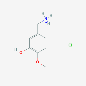 (3-Hydroxy-4-methoxyphenyl)methylazanium;chloride