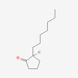 molecular formula C12H22O B7767502 2-Heptylcyclopentanone CAS No. 71607-27-7