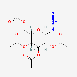 molecular formula C14H19N3O9 B7767588 2,3,4,6-tetra-O-acetyl-alpha-D-mannopyranosyl azide 