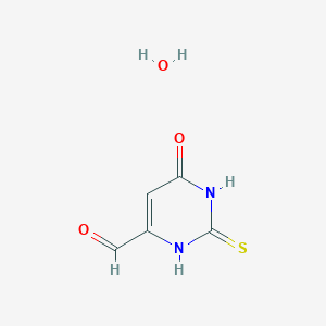 molecular formula C5H6N2O3S B7767592 6-Oxo-2-thioxo-1,2,3,6-tetrahydropyrimidine-4-carbaldehyde hydrate 