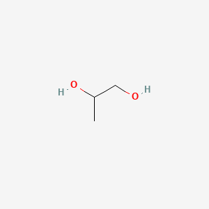 molecular formula C3H8O2<br>C3H8O2<br>CH3CHOHCH2OH B7767615 Propylene Glycol CAS No. 63625-56-9