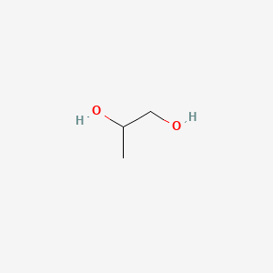 molecular formula C3H8O2<br>C3H8O2<br>CH3CHOHCH2OH B7767615 丙二醇 CAS No. 63625-56-9