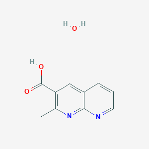molecular formula C10H10N2O3 B7767718 2-Methyl-1,8-naphthyridine-3-carboxylic acid monohydrate 