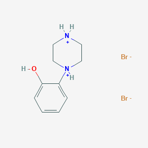 molecular formula C10H16Br2N2O B7767763 2-Piperazine-1,4-diium-1-ylphenol;dibromide 