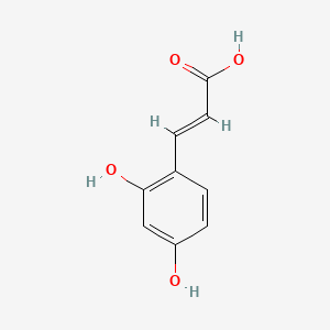 molecular formula C9H8O4 B7767858 2,4-二羟基肉桂酸 CAS No. 99699-42-0