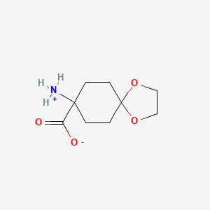 8-Azaniumyl-1,4-dioxaspiro[4.5]decane-8-carboxylate