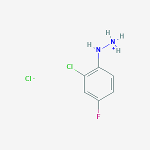 (2-Chloro-4-fluoroanilino)azanium;chloride