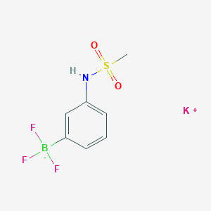 molecular formula C7H8BF3KNO2S B7768159 potassium;trifluoro-[3-(methanesulfonamido)phenyl]boranuide 