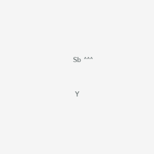 molecular formula YSb<br>SbY+3 B077682 Antimony, compd. with yttrium (1:1) CAS No. 12186-97-9