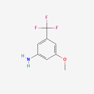molecular formula C8H8F3NO B7768236 3-Methoxy-5-(trifluoromethyl)aniline CAS No. 96360-75-7