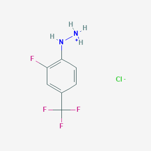 molecular formula C7H7ClF4N2 B7768246 [2-Fluoro-4-(trifluoromethyl)anilino]azanium;chloride 