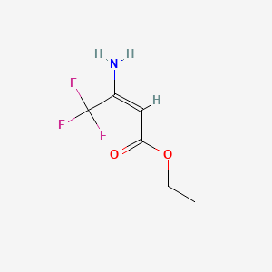 molecular formula C6H8F3NO2 B7768263 Ethyl (E)-3-Amino-4,4,4-trifluoro-2-butenoate 