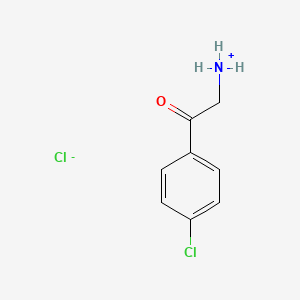 molecular formula C8H9Cl2NO B7768288 Acetophenone, 2-amino-4'-chloro-, hydrochloride 