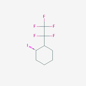 molecular formula C8H10F5I B7768299 (1S)-1-iodo-2-(1,1,2,2,2-pentafluoroethyl)cyclohexane 