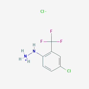 molecular formula C7H7Cl2F3N2 B7768370 [4-Chloro-2-(trifluoromethyl)anilino]azanium;chloride 