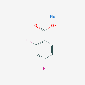 molecular formula C7H3F2NaO2 B7768402 CID 120559 