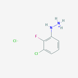 molecular formula C6H7Cl2FN2 B7768555 (3-Chloro-2-fluoroanilino)azanium;chloride 