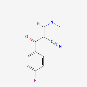 molecular formula C12H11FN2O B7768562 2-(4-Fluorobenzoyl)-3-(dimethylamino)-acrylonitrile 