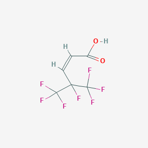 molecular formula C6H3F7O2 B7768589 3-(Heptafluoroprop-2-yl)prop-2-enoic acid 