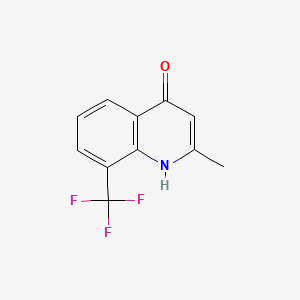 molecular formula C11H8F3NO B7768595 2-甲基-8-(三氟甲基)喹啉-4-醇 CAS No. 949507-78-2