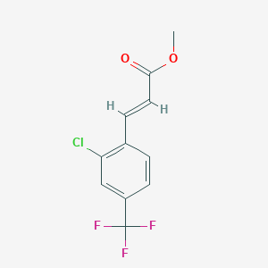 molecular formula C11H8ClF3O2 B7768678 Methyl 3-[2-chloro-4-(trifluoromethyl)phenyl]acrylate 
