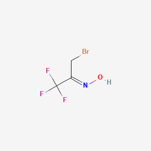 molecular formula C3H3BrF3NO B7768683 3-溴-1,1,1-三氟-2-(羟亚氨基)丙烷 