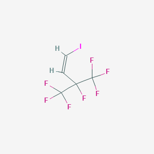 molecular formula C5H2F7I B7768702 1-Butene, 3,4,4,4-tetrafluoro-1-iodo-3-(trifluoromethyl)-, (Z)- (8CI) 